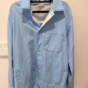 Marni Light Blue Casual Button Down Shirt